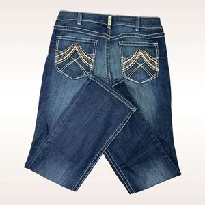Ariat Jeans Womens 33x33 Blue Real Denim Bootcut Lakeshore Rosy Whipstitch